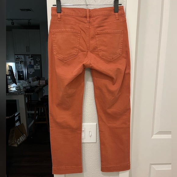Mid Rise Straight Rust Jeans - Picture 3 of 5